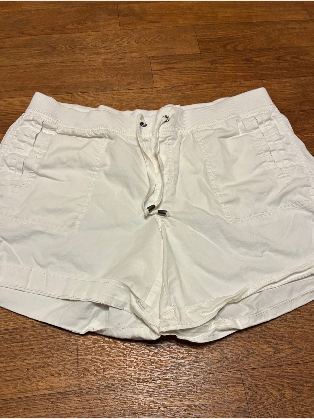 Sonoma Women's White Drawstring Athletic Shorts